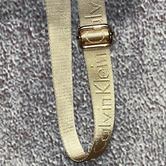 Calvin Klein Logo Monogram Brown Tan Adjustable Backpack Bag - Picture 9 of 14